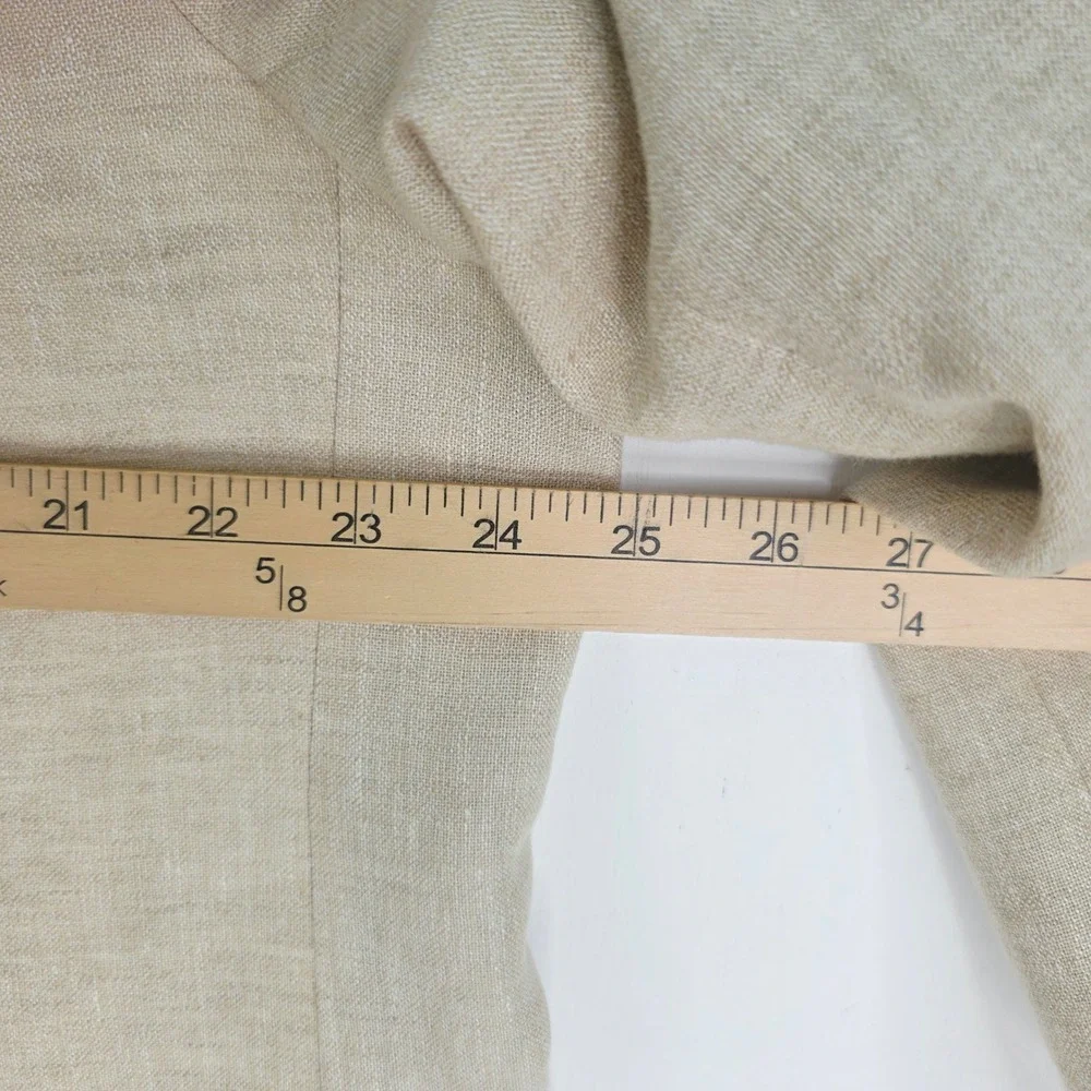 Jos A Bank Mens 50R Blazer Sport Coat Beige Tan Traditional Fit Two Button Linen